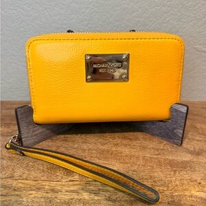 Michael Kors Vibrant Yellow Wristlet